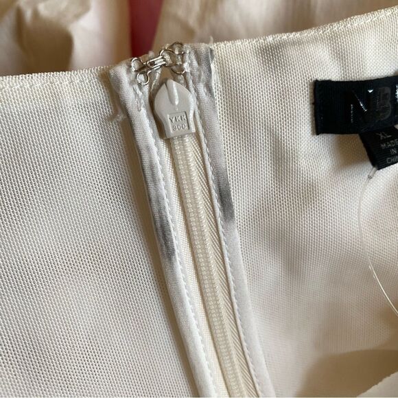 NBD Hastings jumpsuit white corset boned bustier strapless one piece Revolve XL - Picture 8 of 13